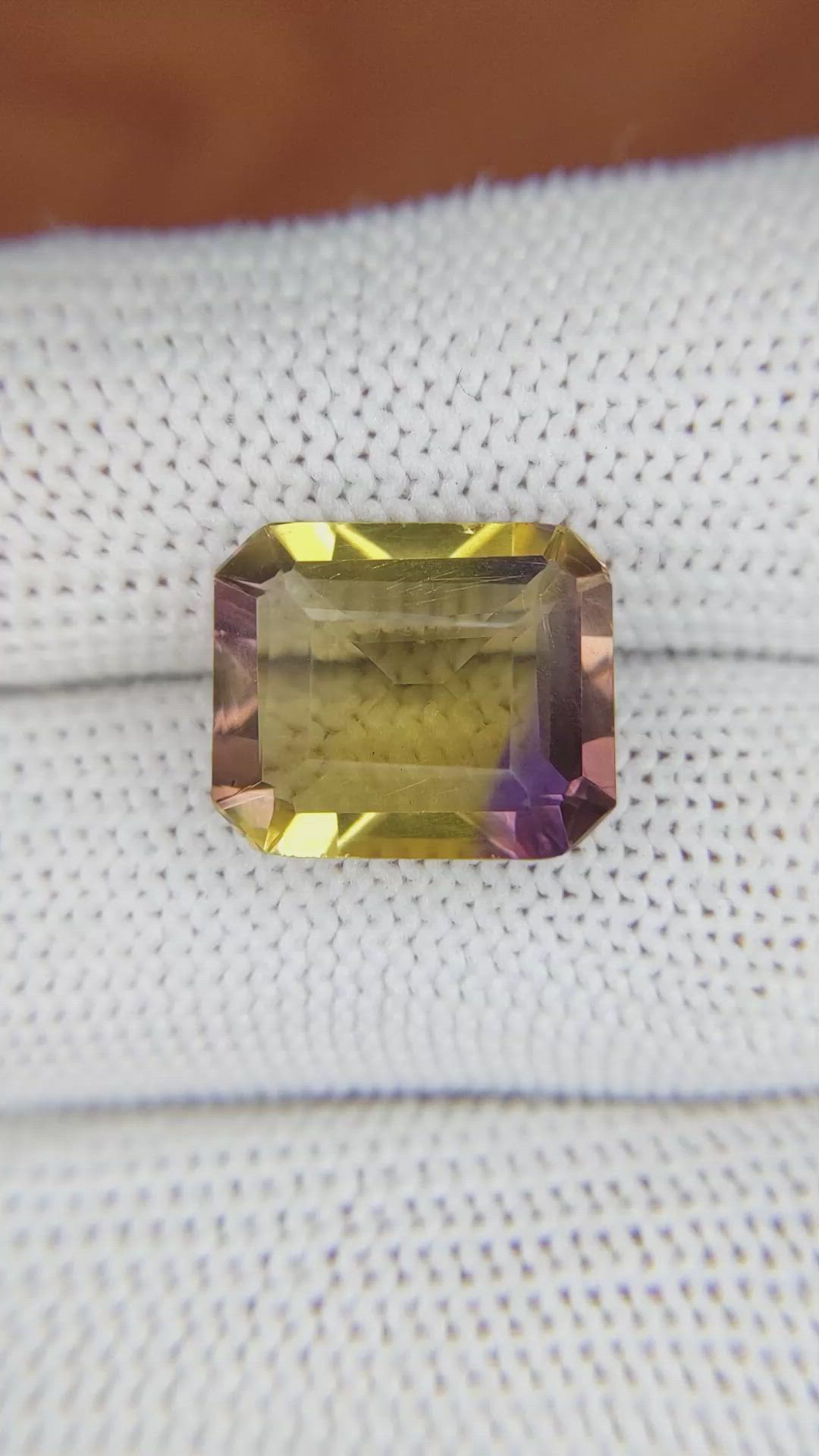 7.53 Ct. Ametrine from Ceylon (Sri Lanka) Size Video