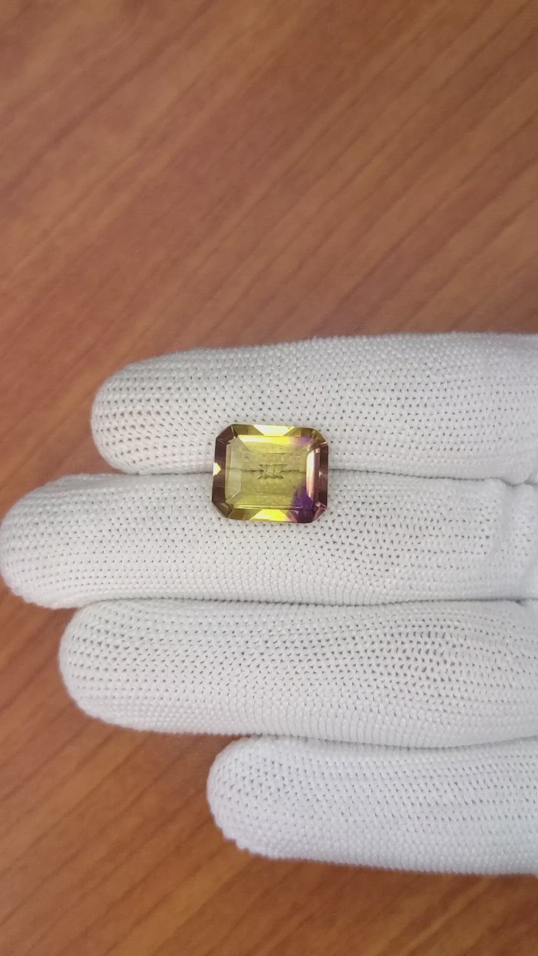 7.53 Ct. Ametrine from Ceylon (Sri Lanka) Size Video