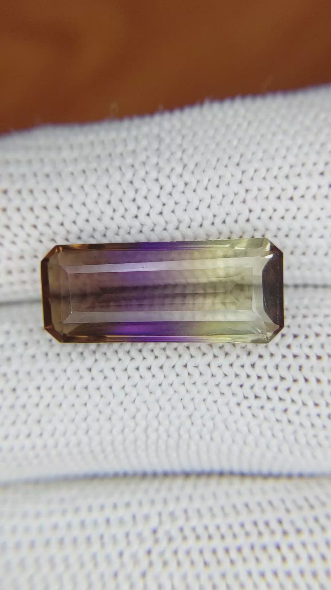 8.46 Ct. Ametrine from Ceylon (Sri Lanka) Size Video