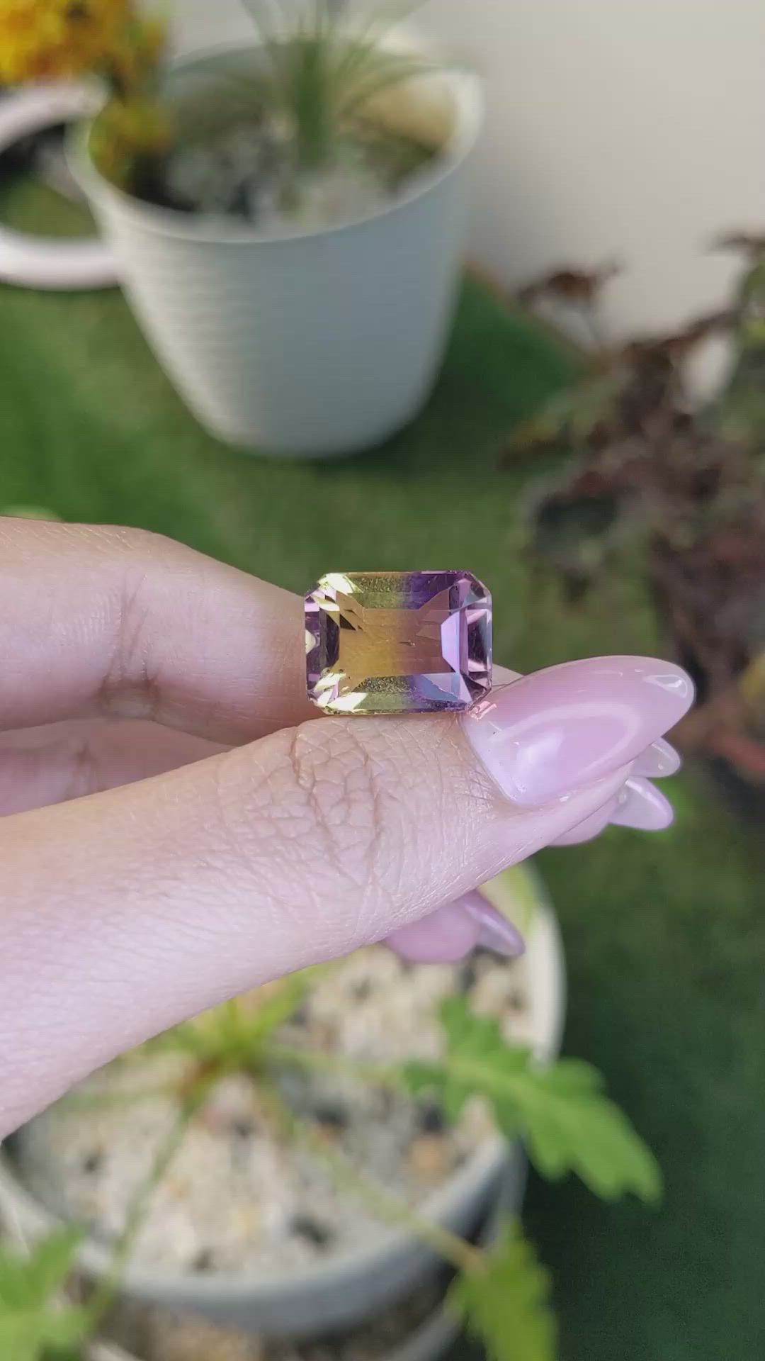 13.19 Ct. Ametrine from Ceylon (Sri Lanka) Size Video