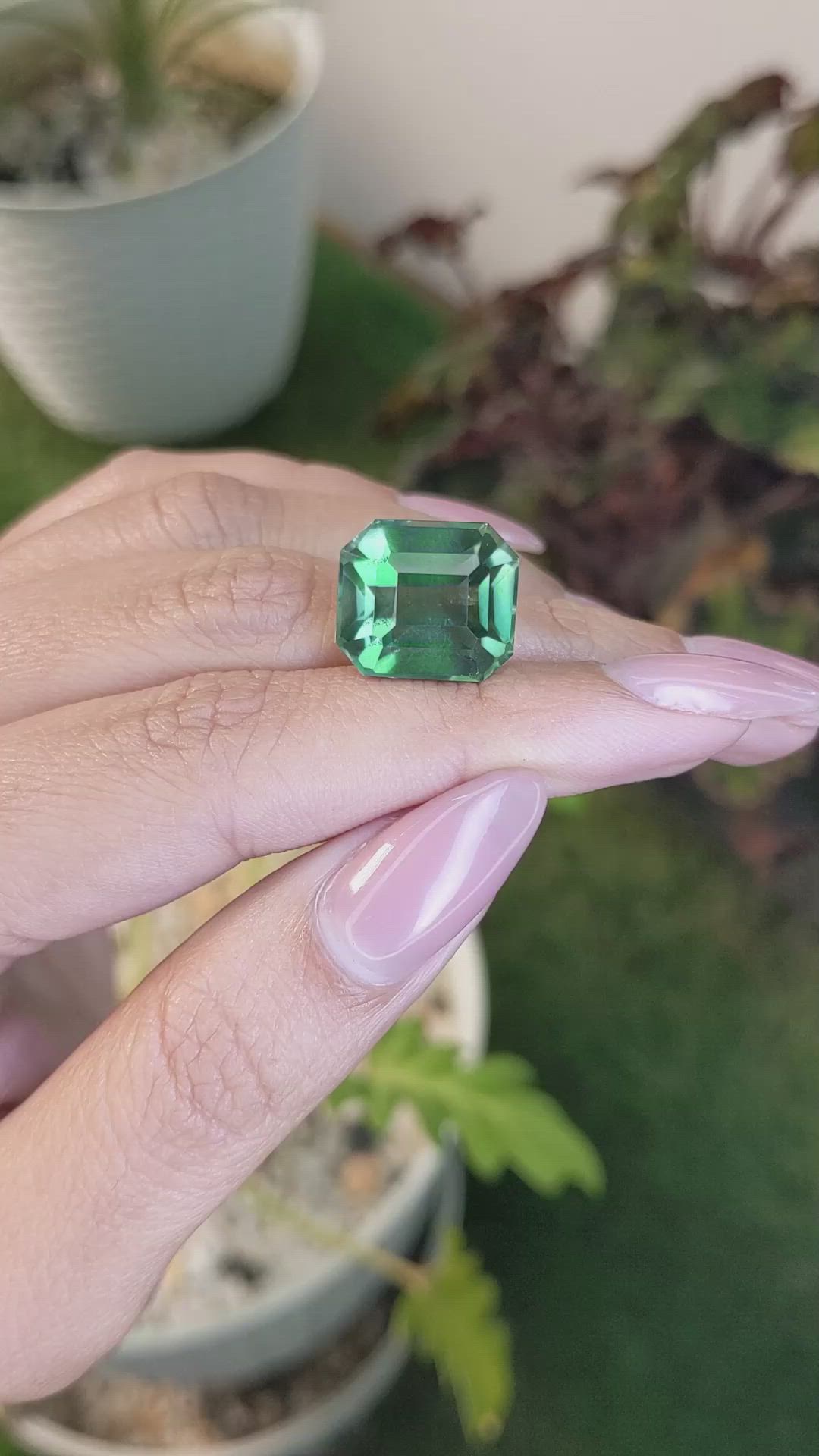 14.78 Ct. Prasiolite from Brazil Size Video