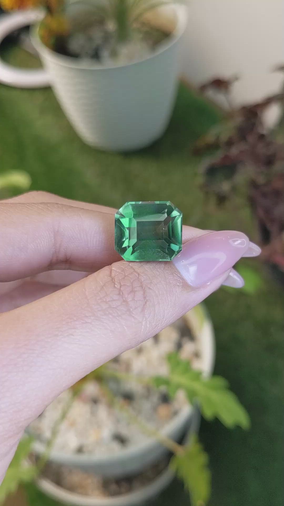 14.78 Ct. Prasiolite from Brazil Size Video