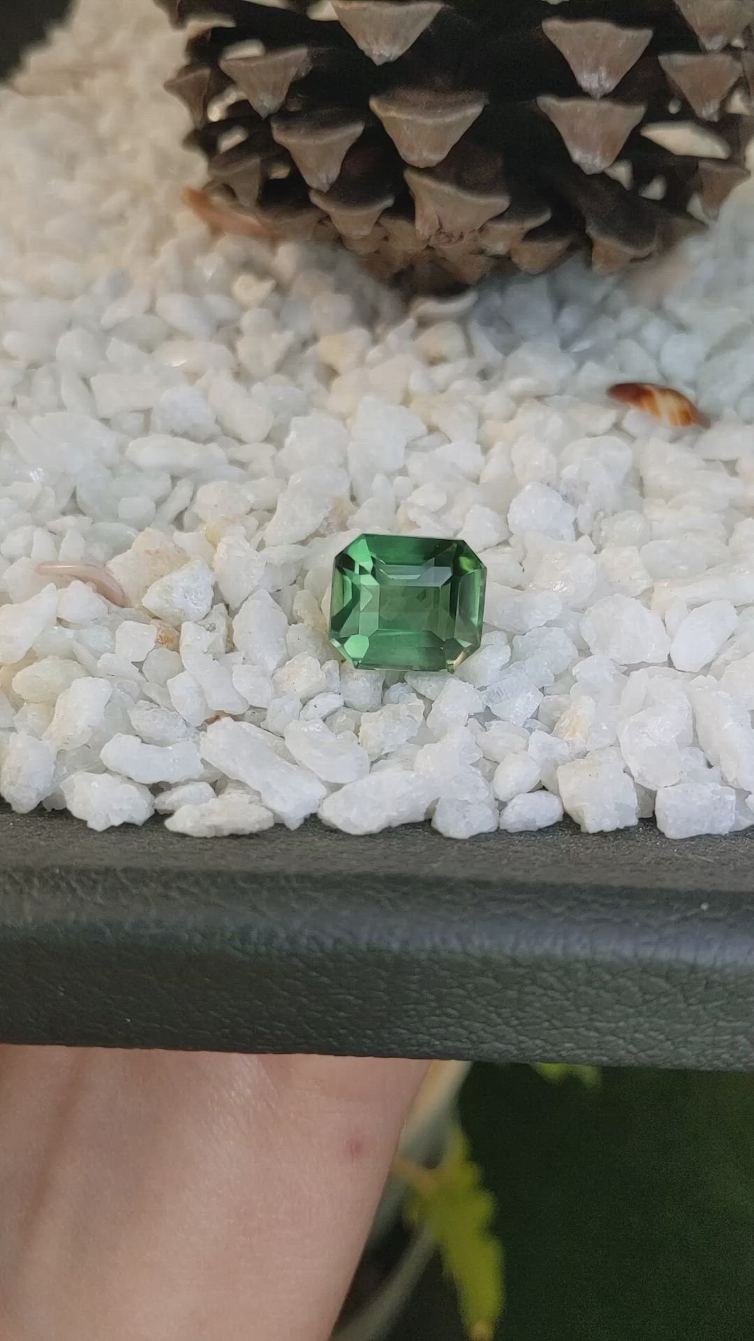 14.78 Ct. Prasiolite from Brazil Size Video