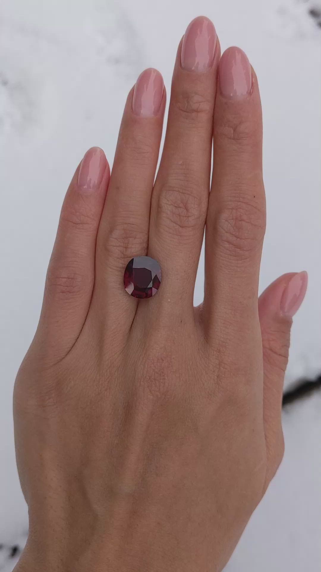 5.38 Ct. Spinel from Ceylon (Sri Lanka) Size Video