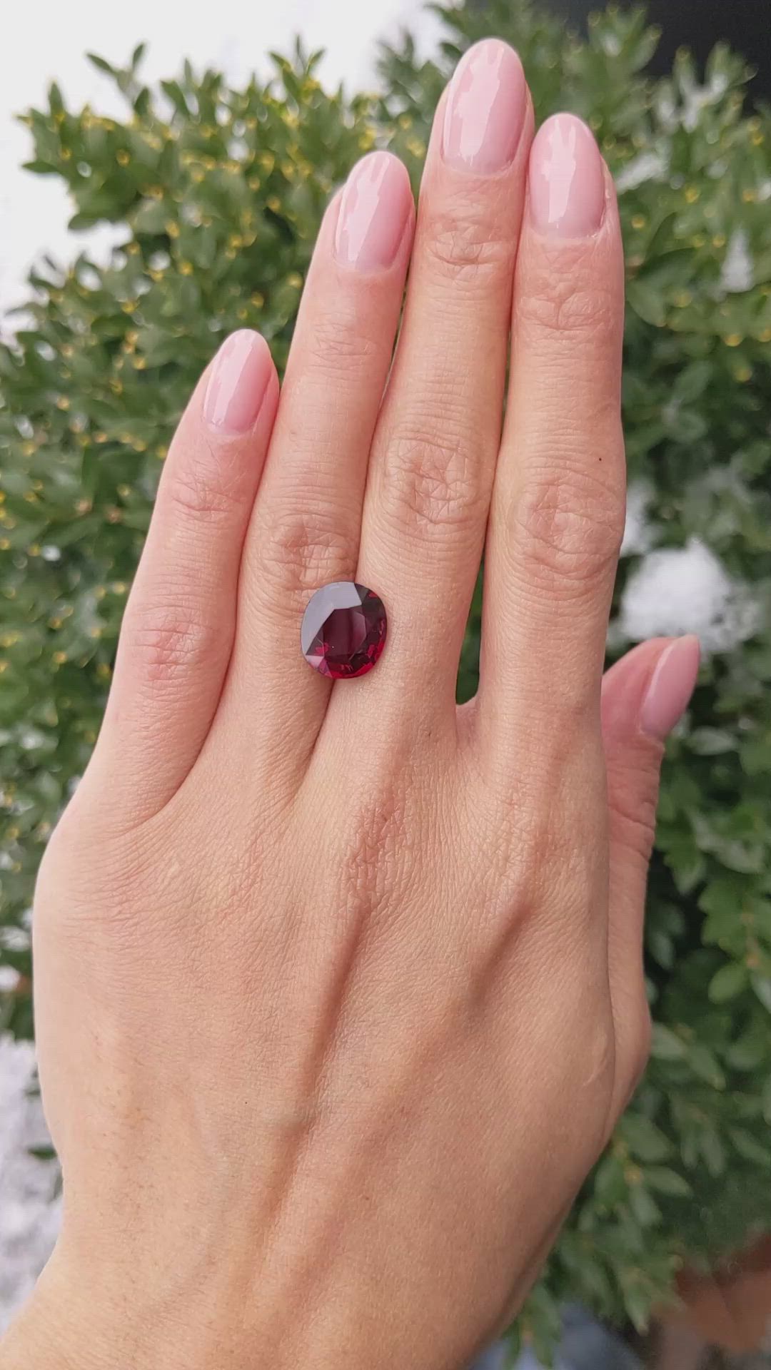 5.38 Ct. Spinel from Ceylon (Sri Lanka) Size Video