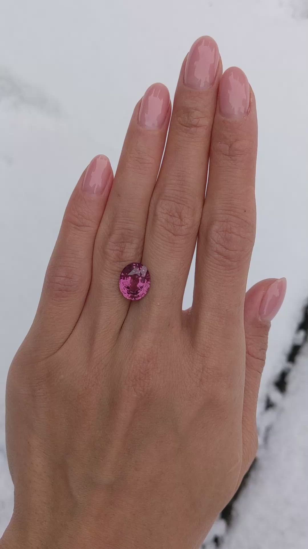 5.21 Ct. Spinel from Ceylon (Sri Lanka) Size Video