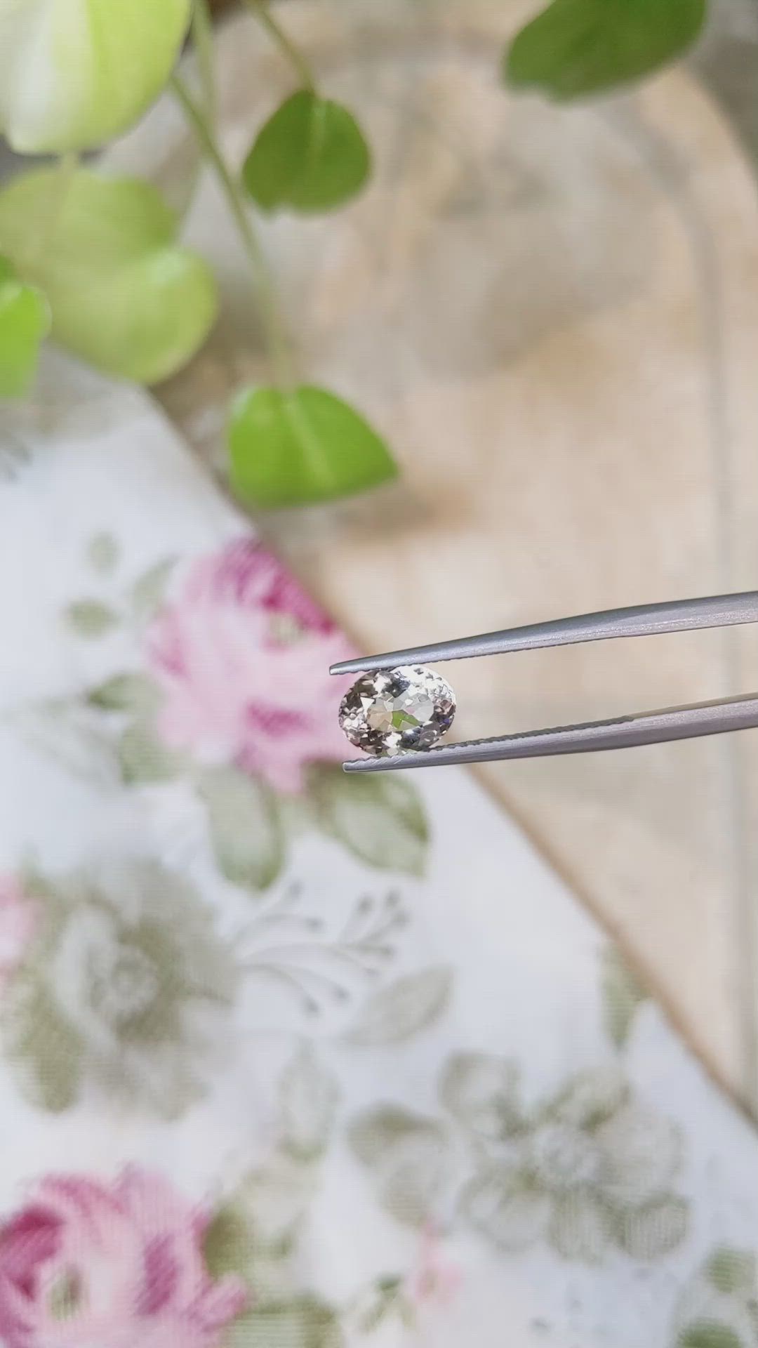 1.32 Ct. Morganite from Brazil Size Video