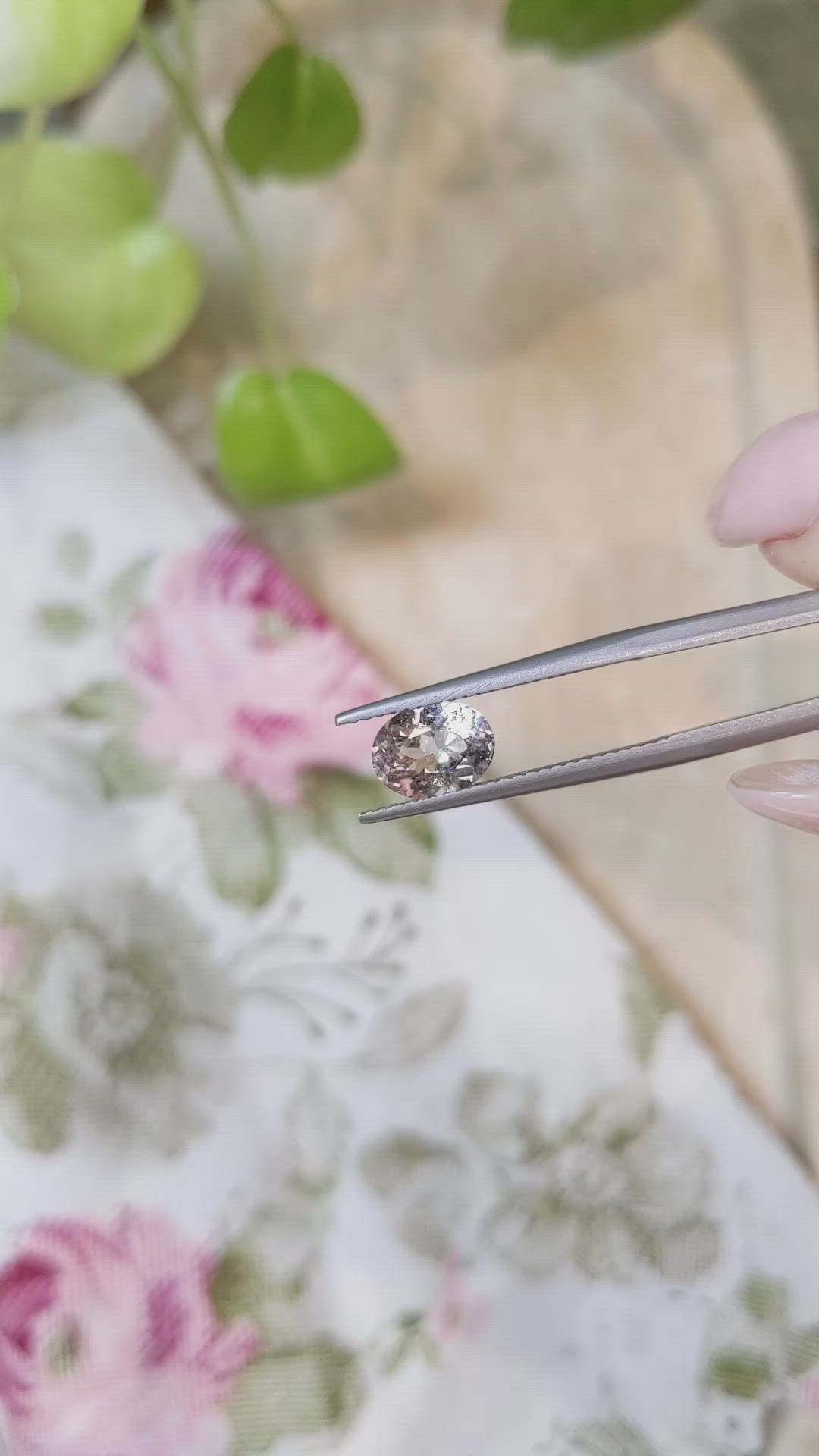1.15 Ct. Morganite from Brazil Size Video
