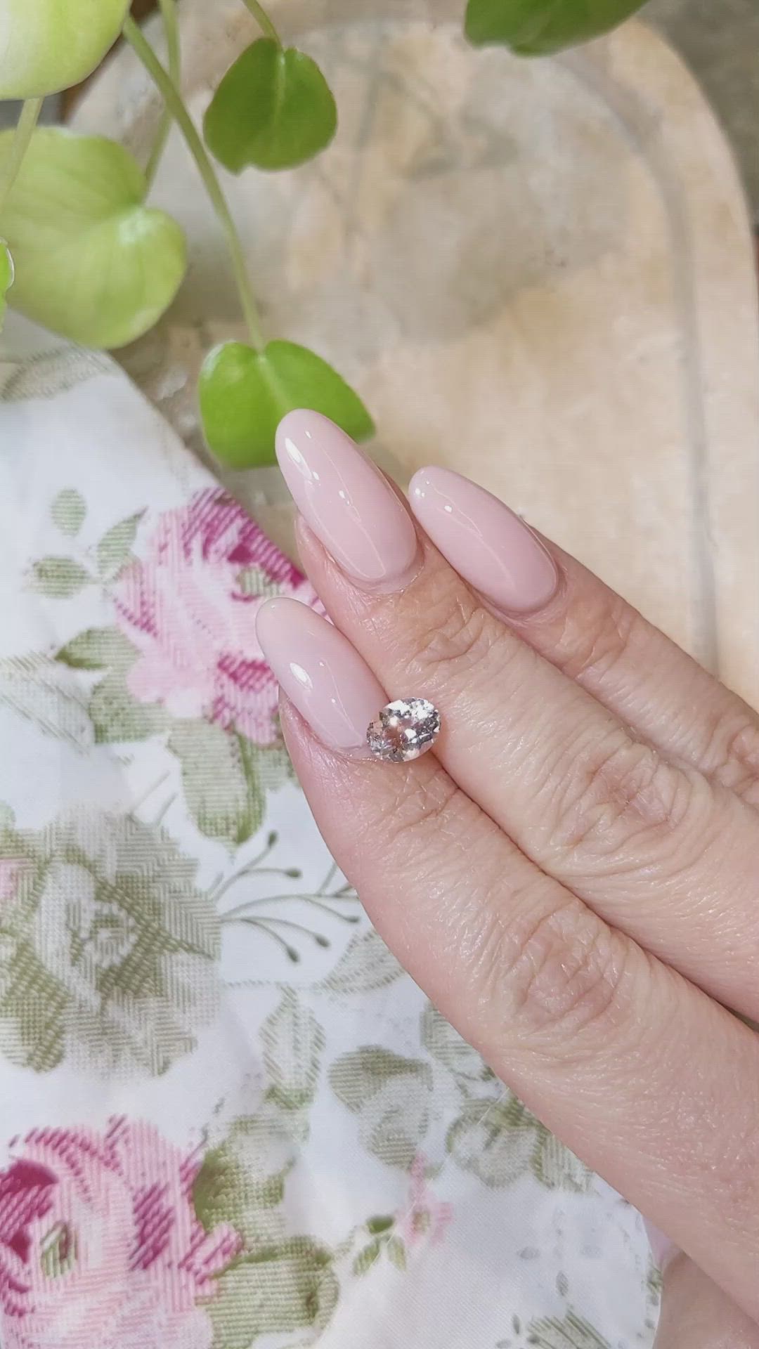 1.15 Ct. Morganite from Brazil Size Video