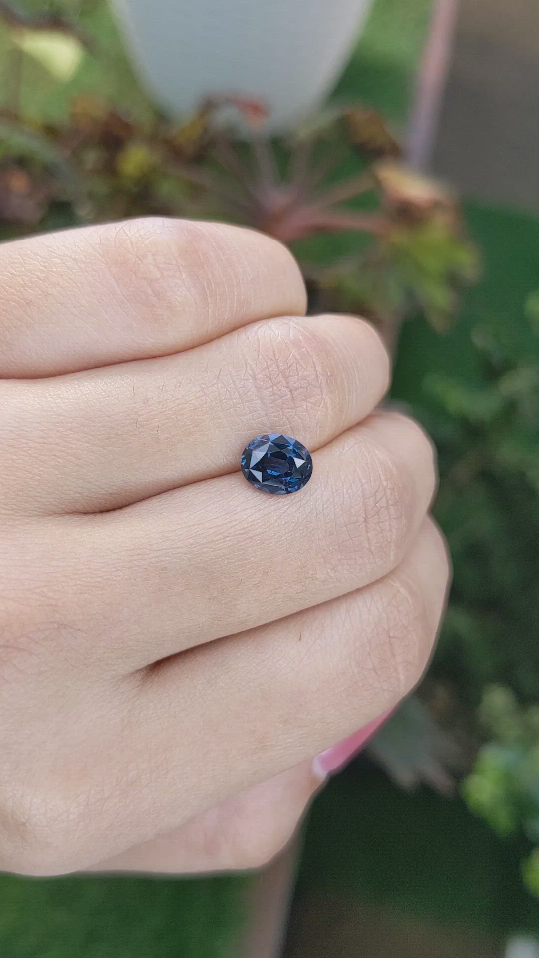 1.42 Ct. Cobalt Spinel from Ceylon (Sri Lanka) Size Video