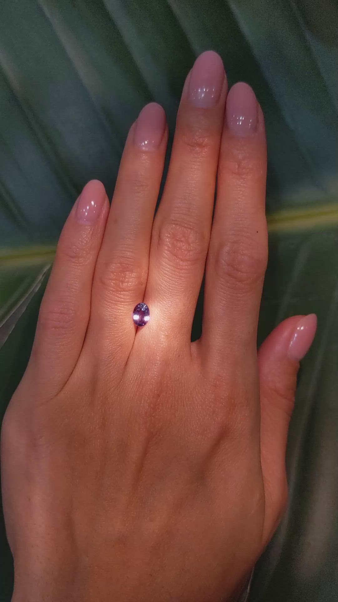 0.62 Ct. Alexandrite from Brazil Size Video