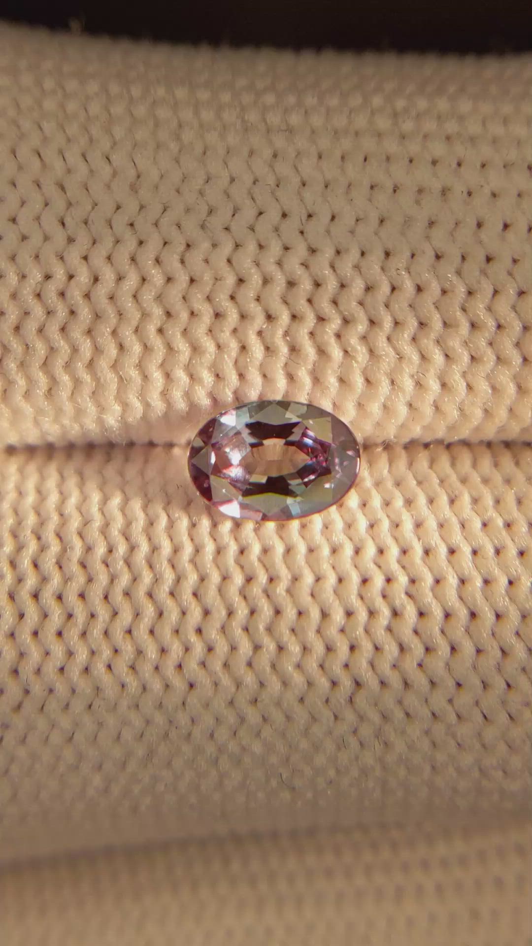 0.62 Ct. Alexandrite from Brazil Size Video