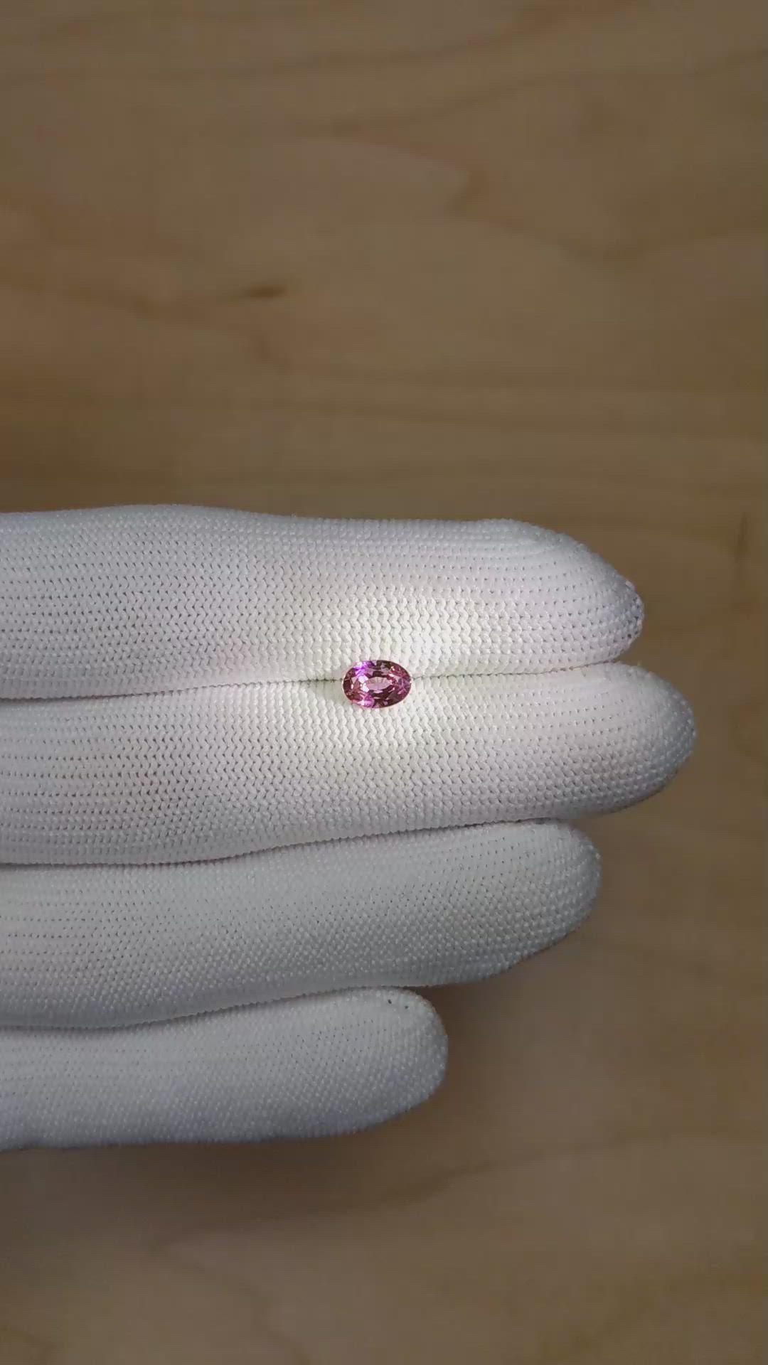 0.62 Ct. Alexandrite from Brazil Size Video