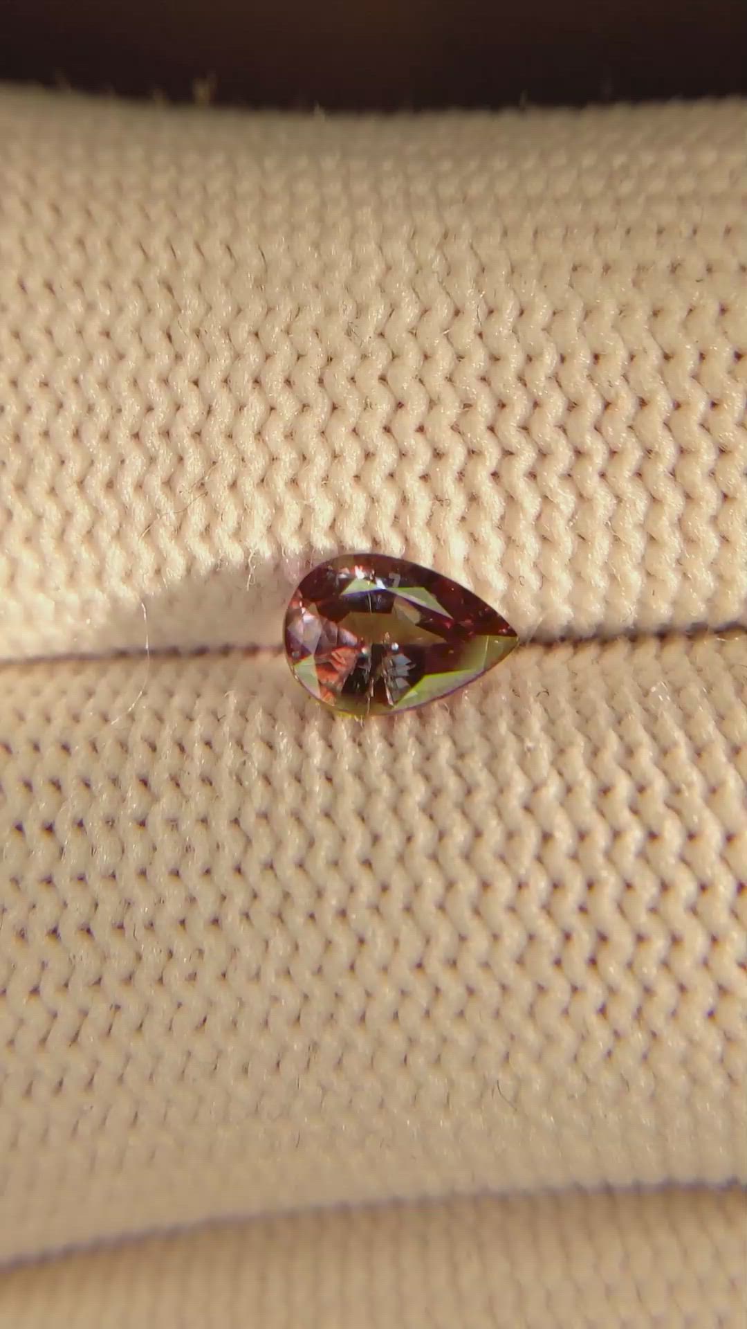 0.63 Ct. Alexandrite from Brazil Size Video