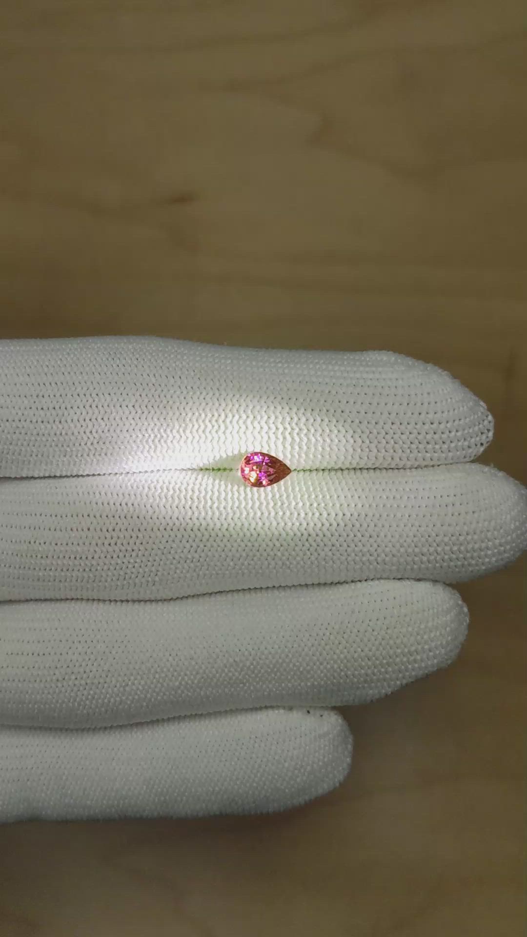 0.63 Ct. Alexandrite from Brazil Size Video