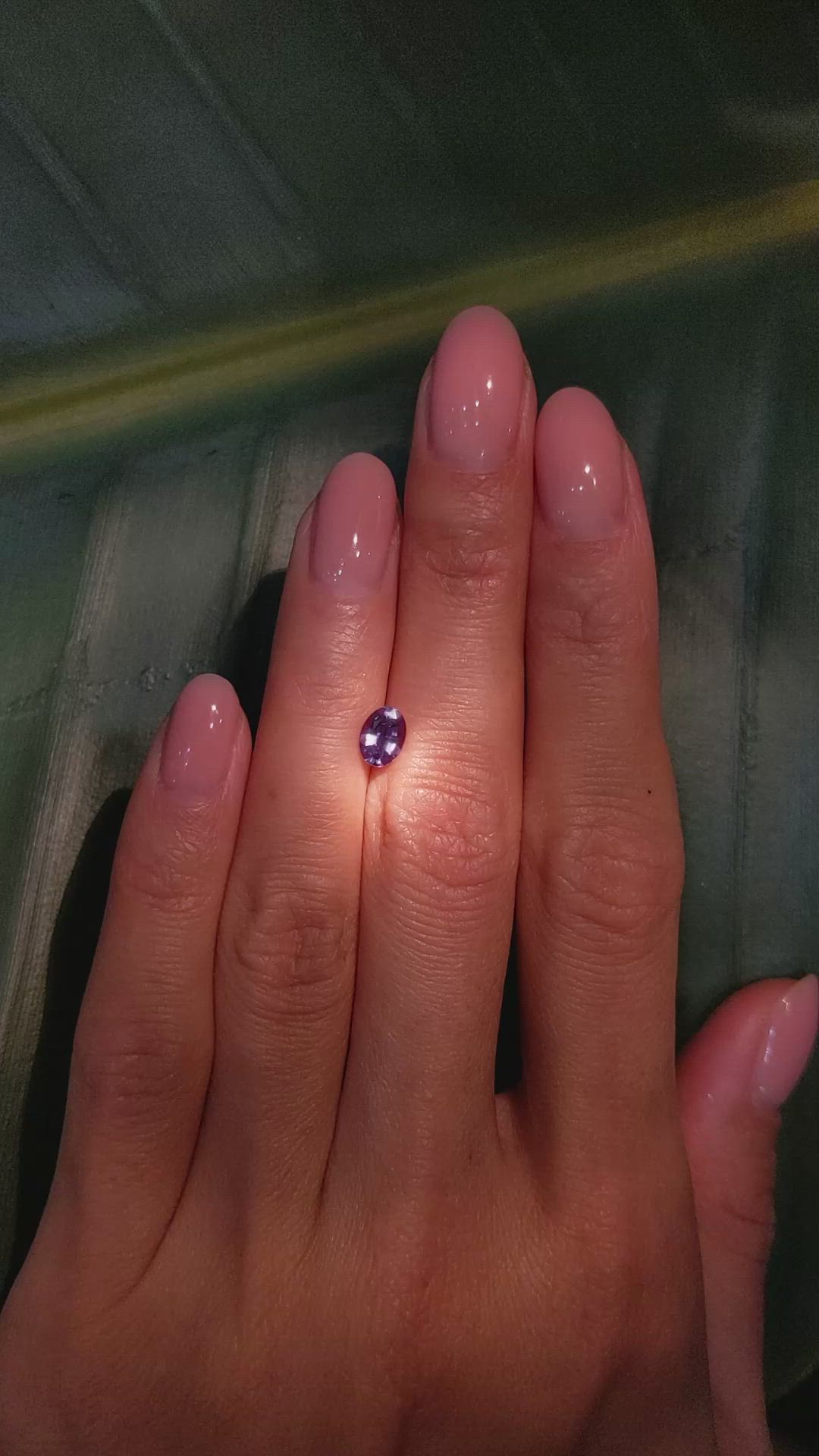 0.65 Ct. Alexandrite from Brazil Size Video