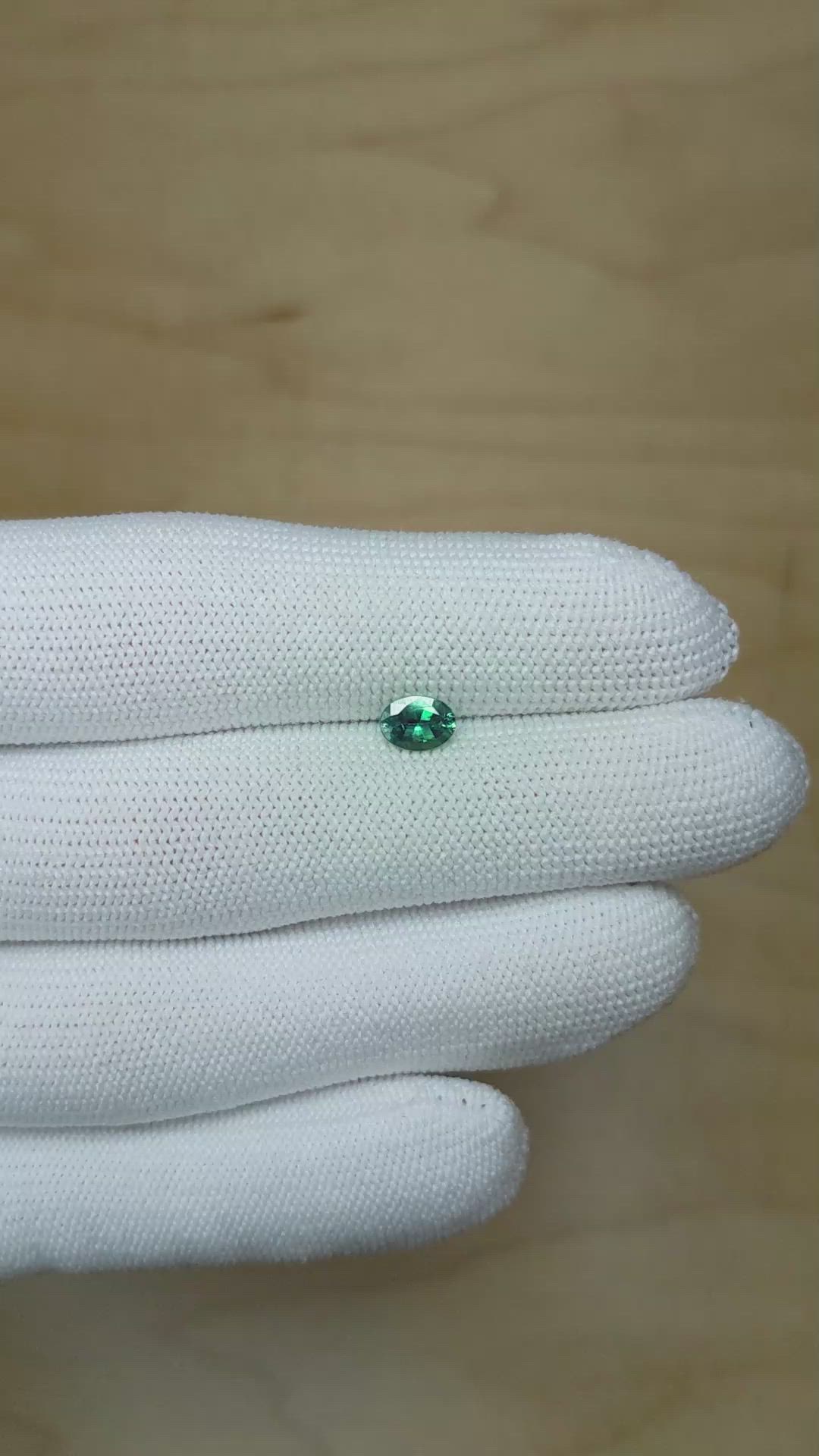 0.65 Ct. Alexandrite from Brazil Size Video
