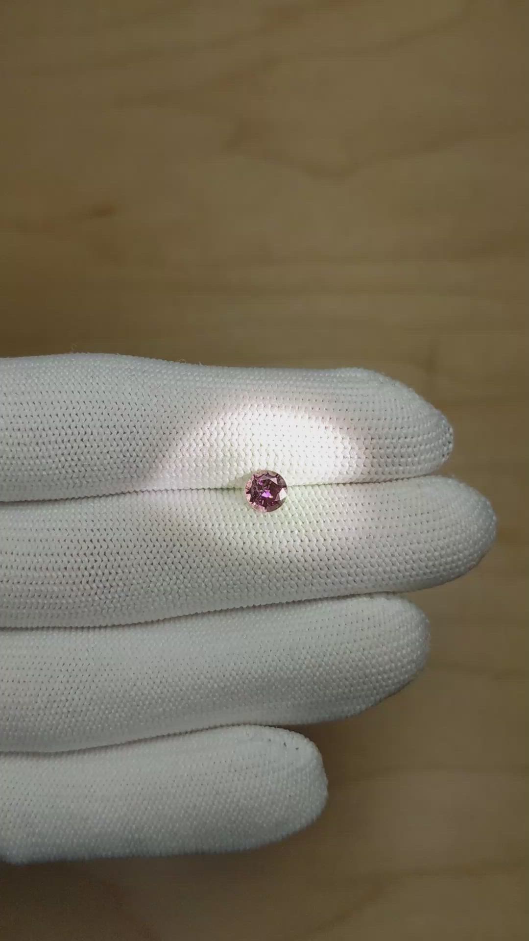 0.70 Ct. Alexandrite from Brazil Size Video