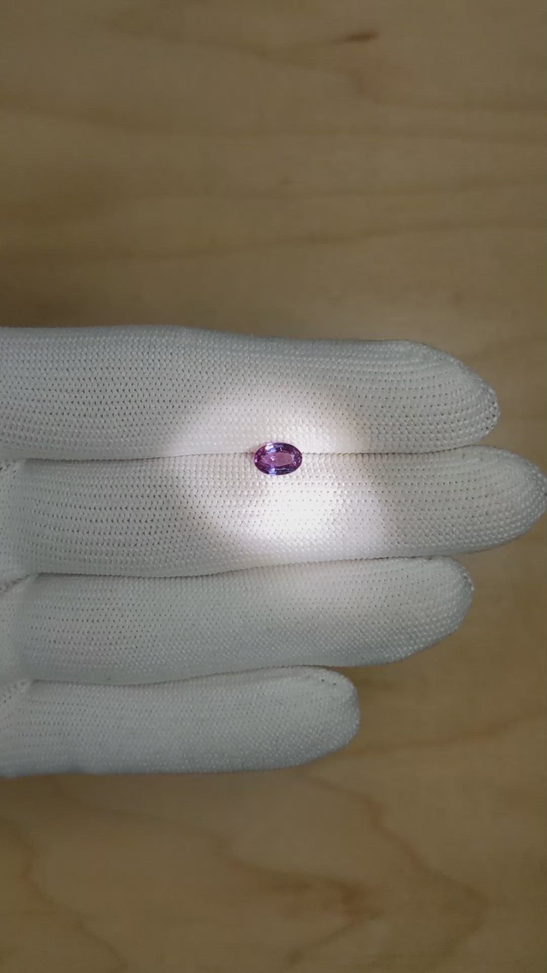 0.73 Ct. Alexandrite from Brazil Size Video