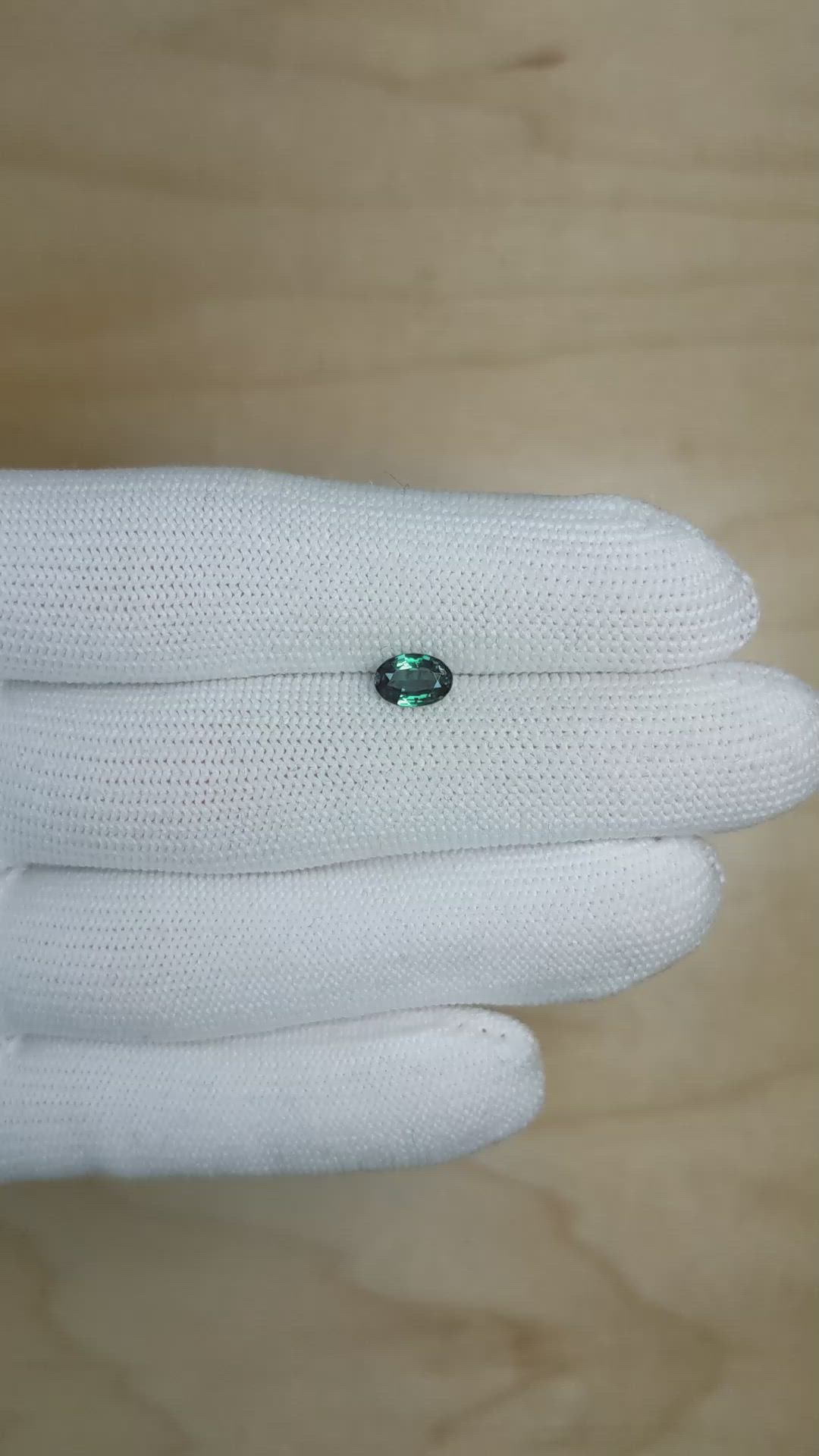 0.73 Ct. Alexandrite from Brazil Size Video