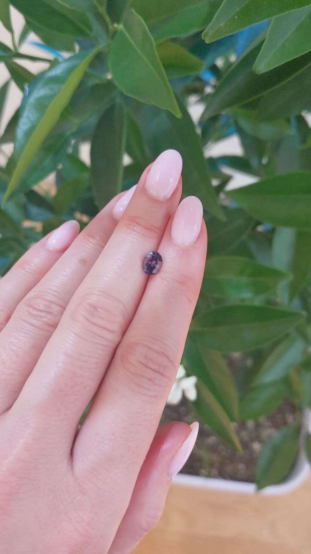 0.90 Ct. Alexandrite from Brazil Size Video