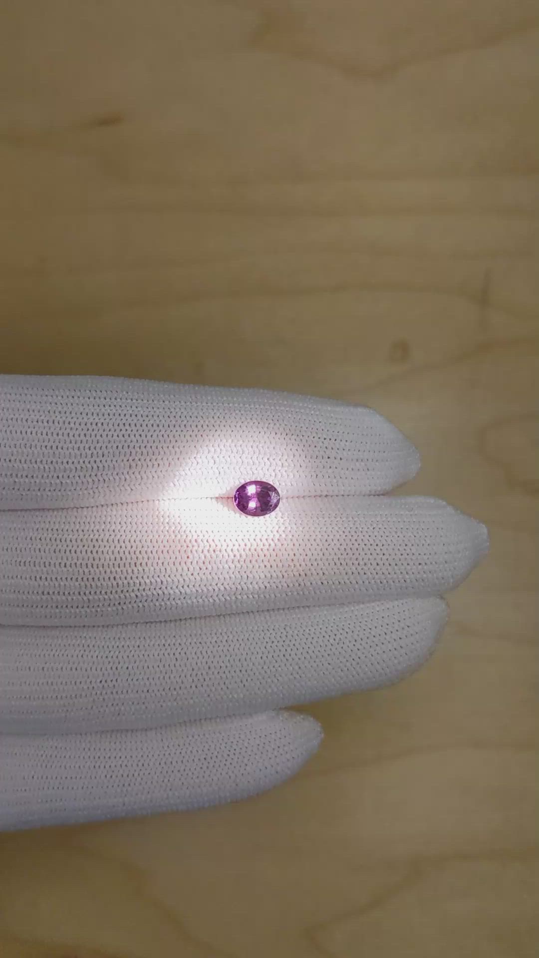 0.90 Ct. Alexandrite from Brazil Size Video