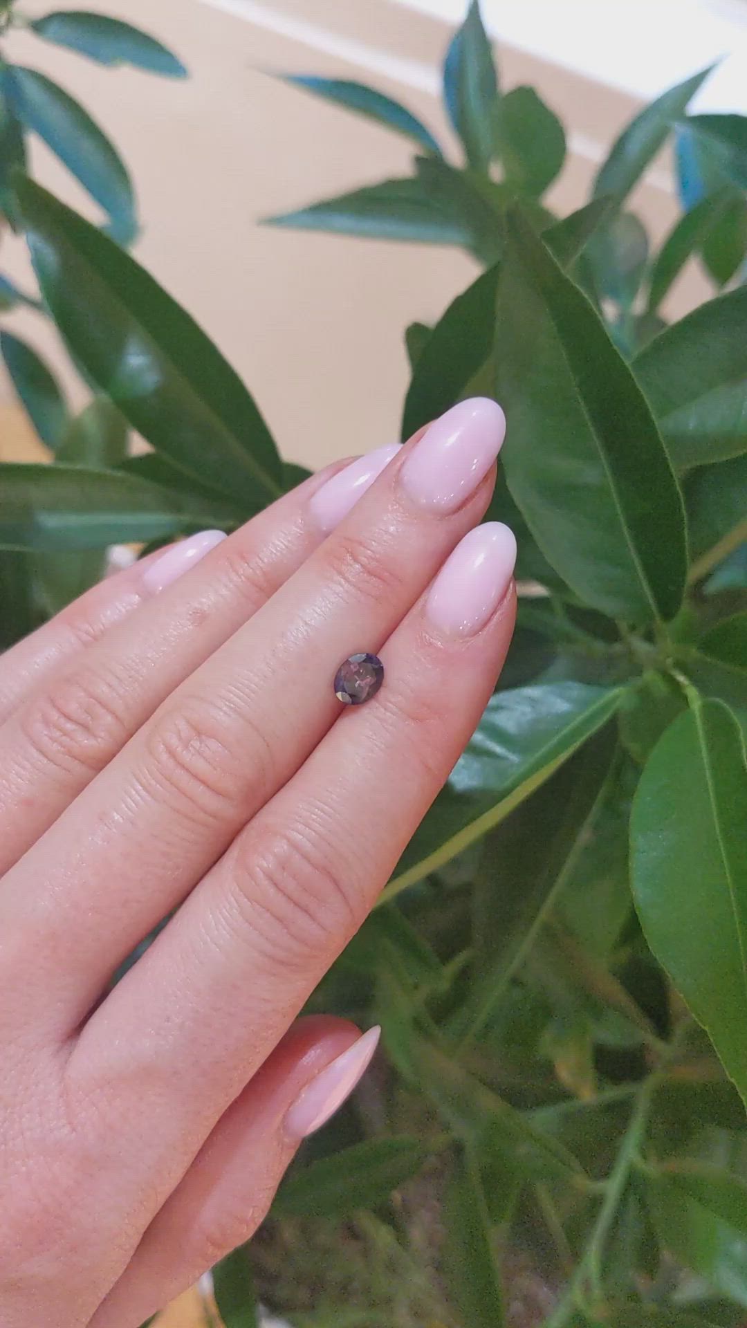 0.90 Ct. Alexandrite from Brazil Size Video