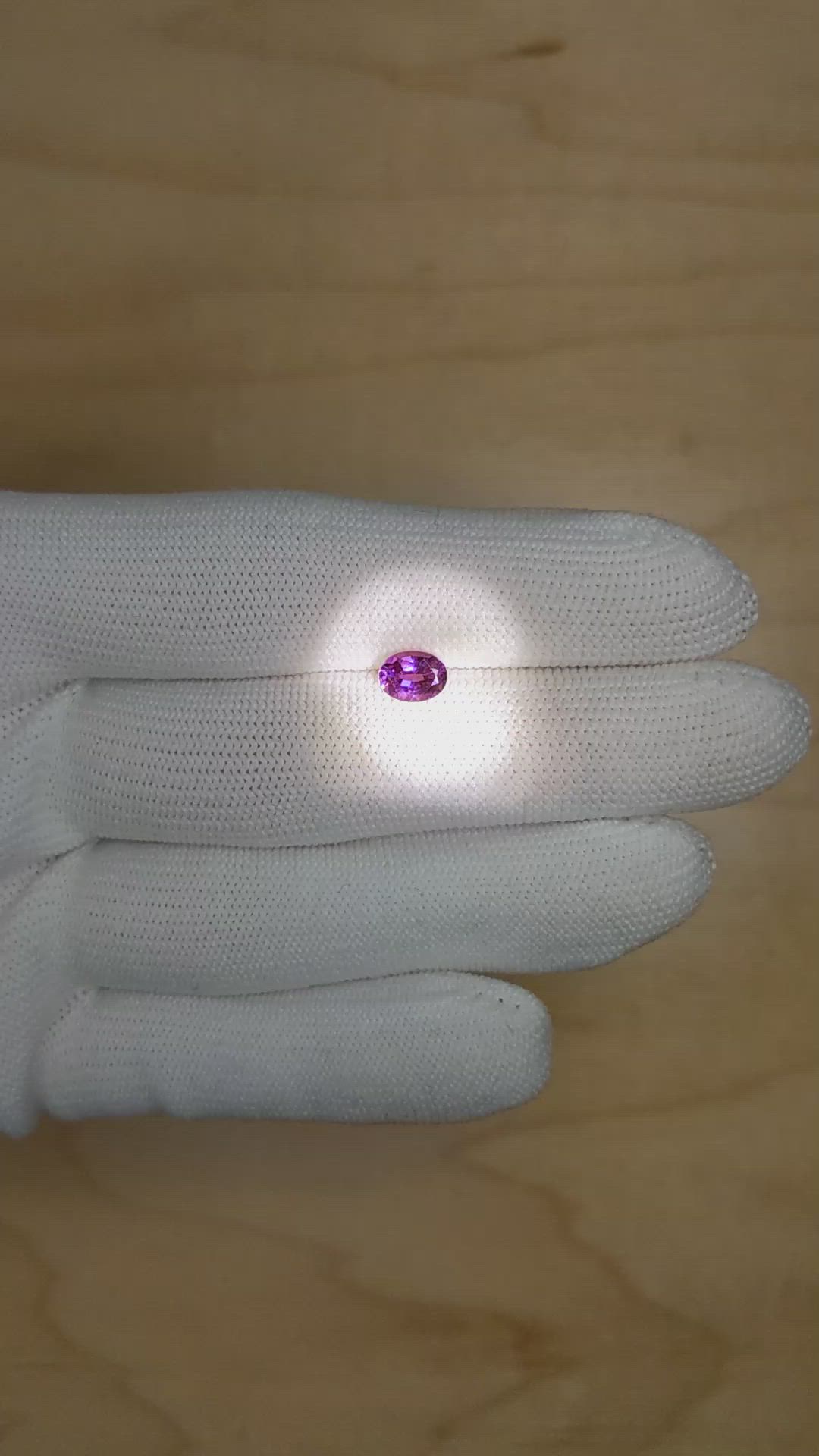 0.92 Ct. Alexandrite from Brazil Size Video