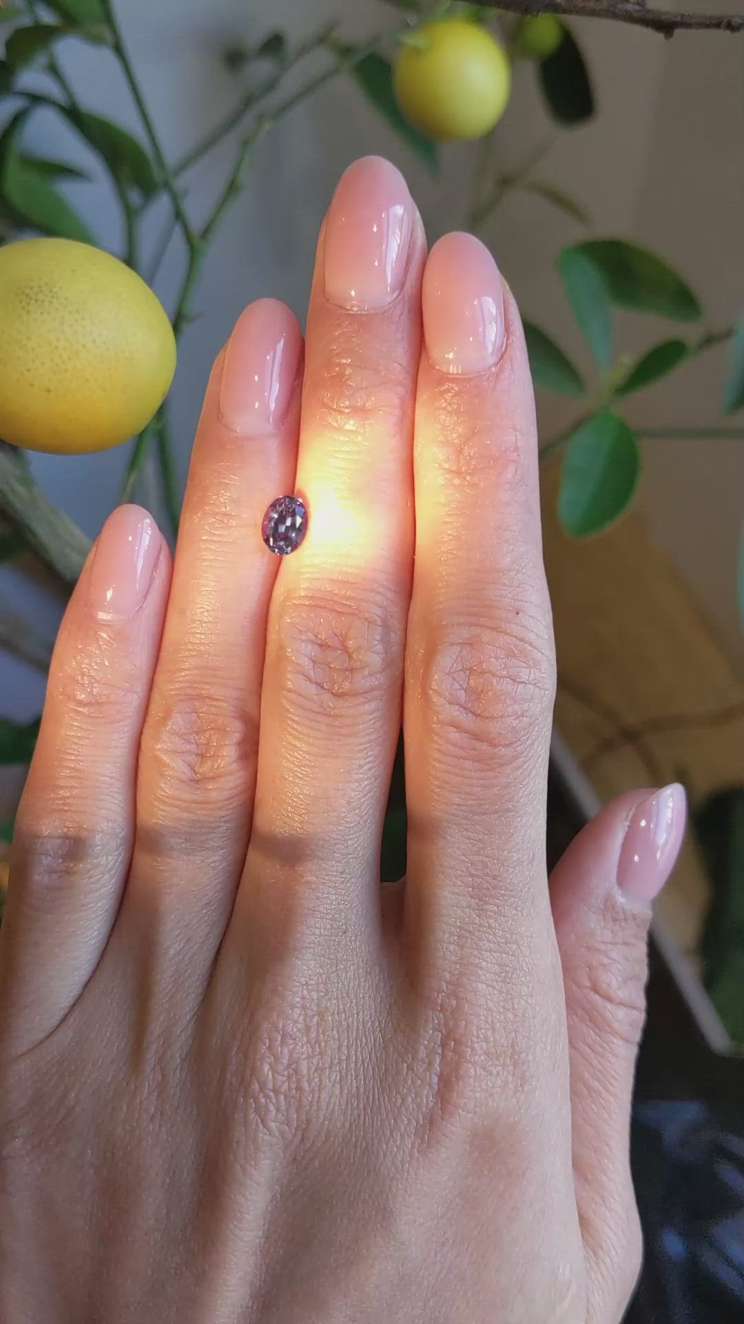 0.92 Ct. Alexandrite from Brazil Size Video