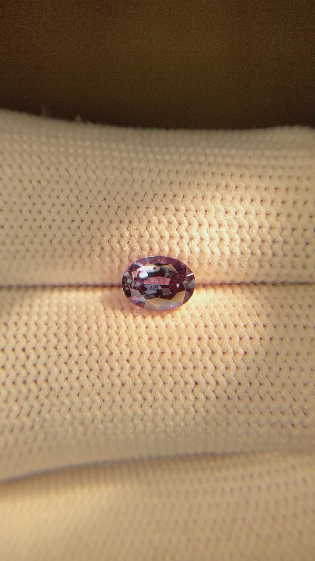 0.92 Ct. Alexandrite from Brazil Size Video