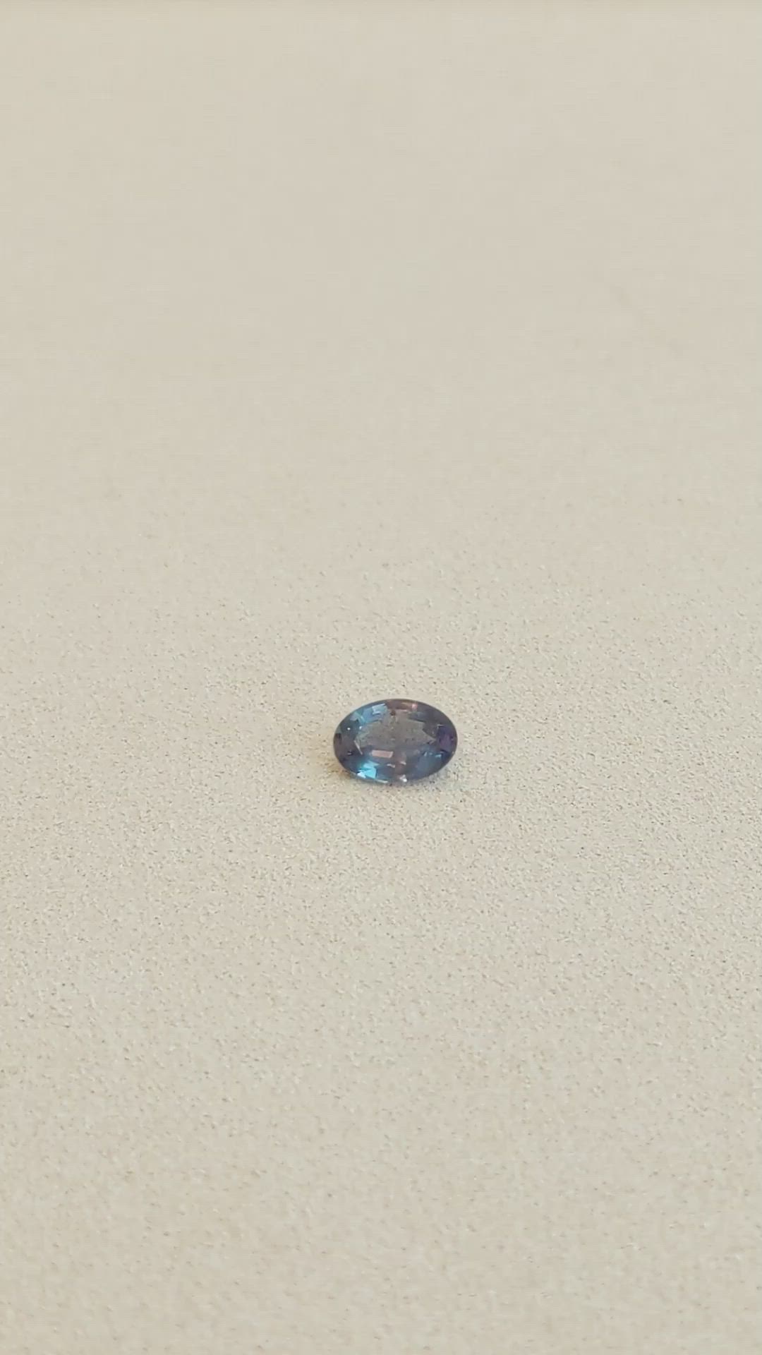1.24 Ct. Alexandrite from Brazil Size Video