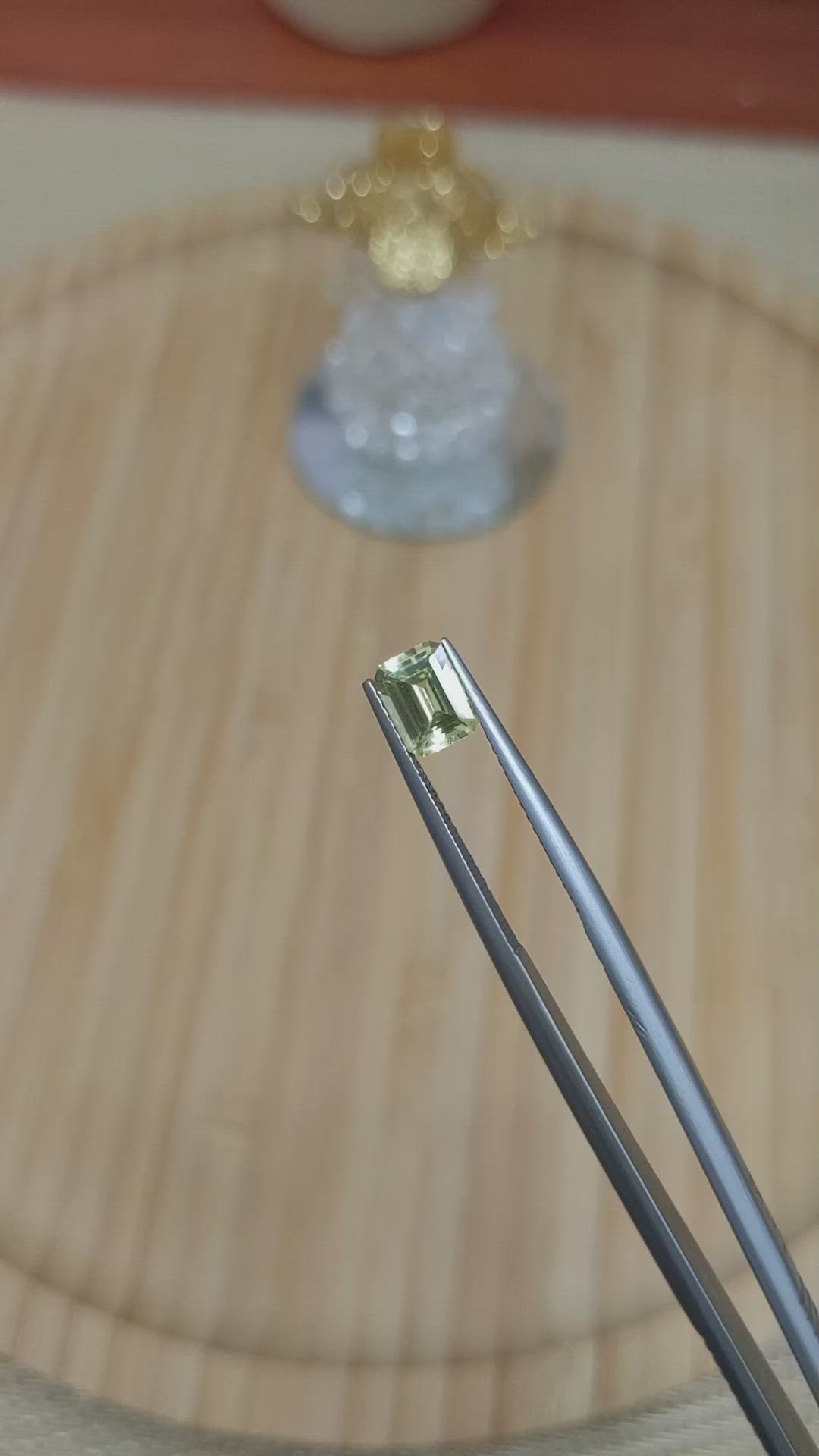 1.10 Ct. Chrysoberyl from Ceylon (Sri Lanka) Size Video