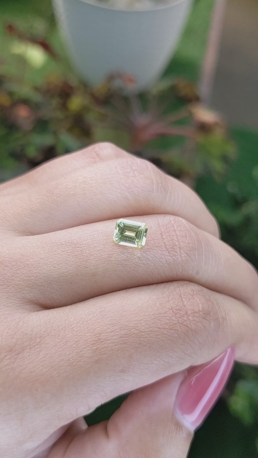 1.10 Ct. Chrysoberyl from Ceylon (Sri Lanka) Size Video