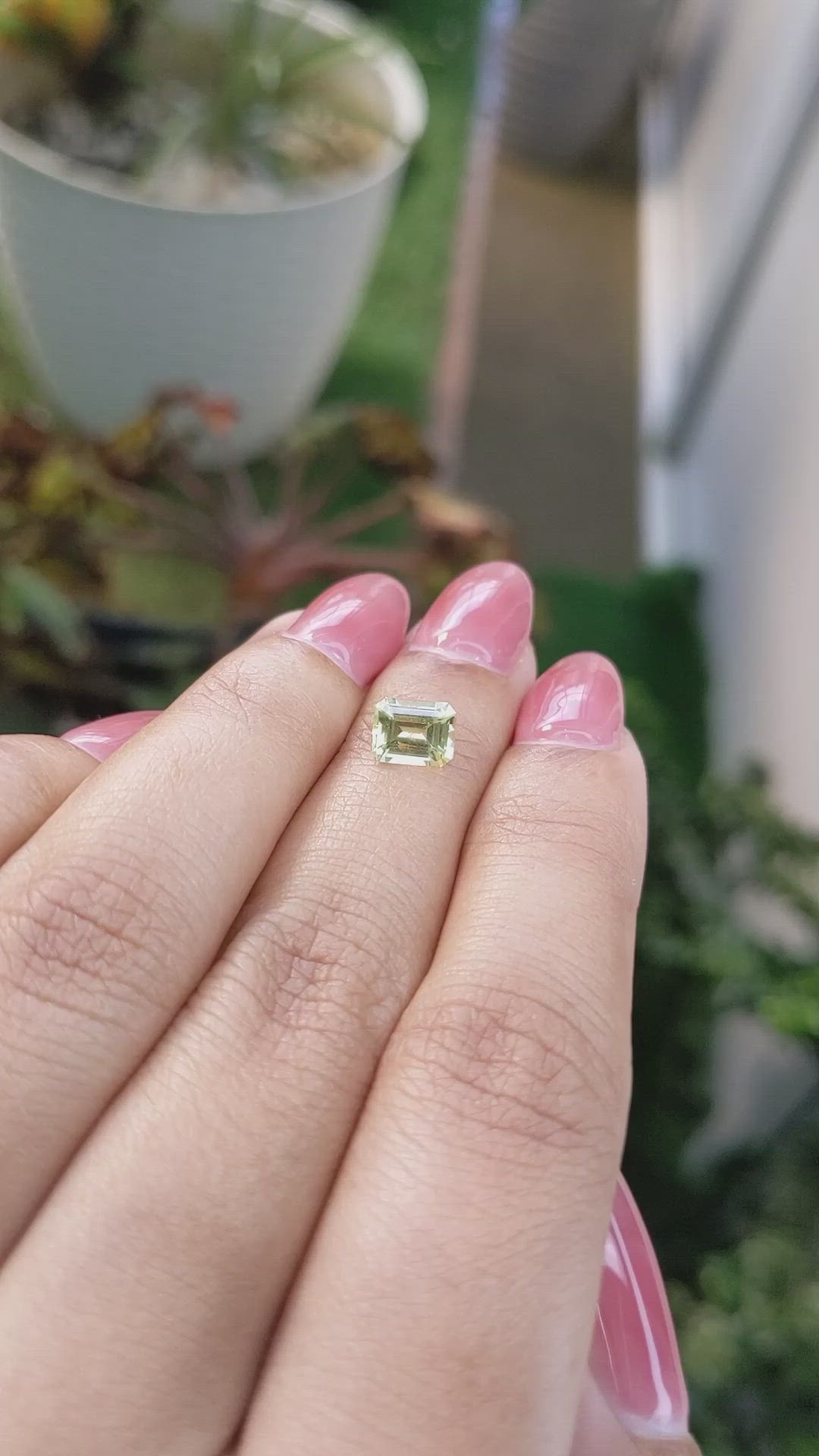 1.10 Ct. Chrysoberyl from Ceylon (Sri Lanka) Size Video