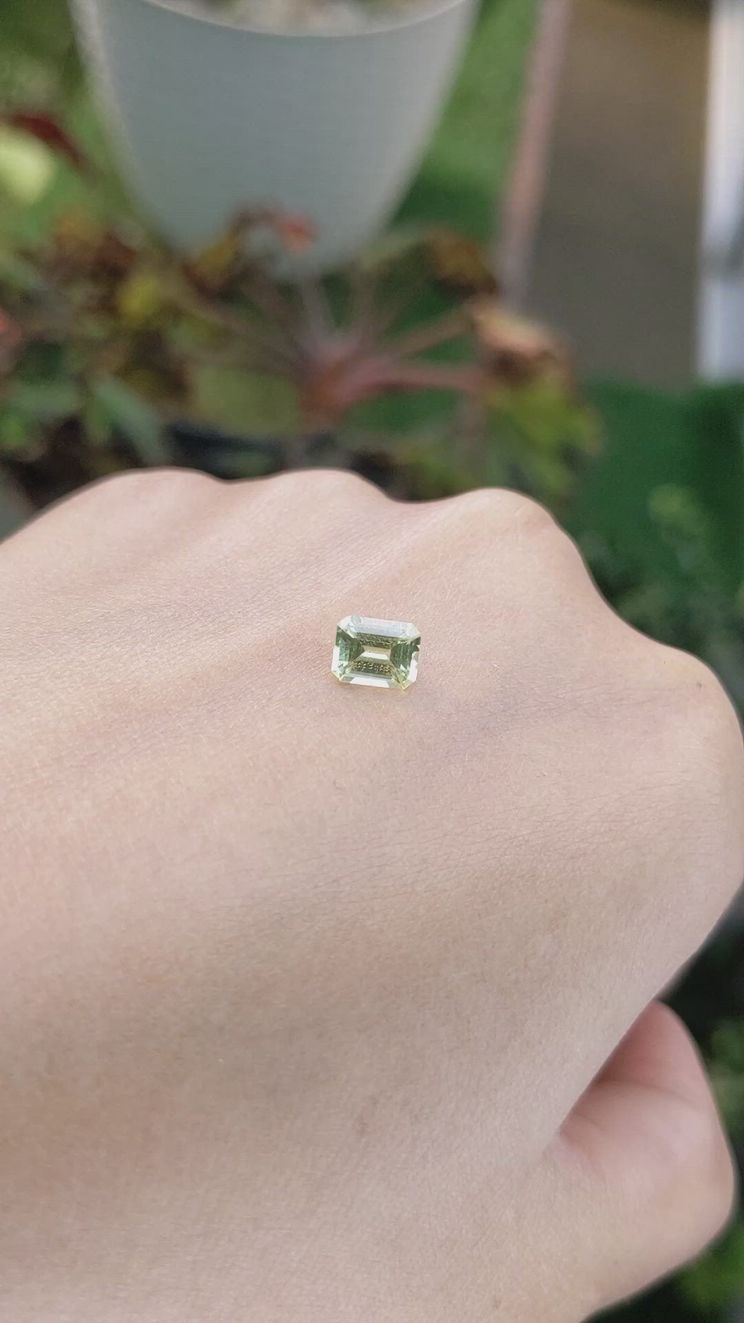 1.10 Ct. Chrysoberyl from Ceylon (Sri Lanka) Size Video