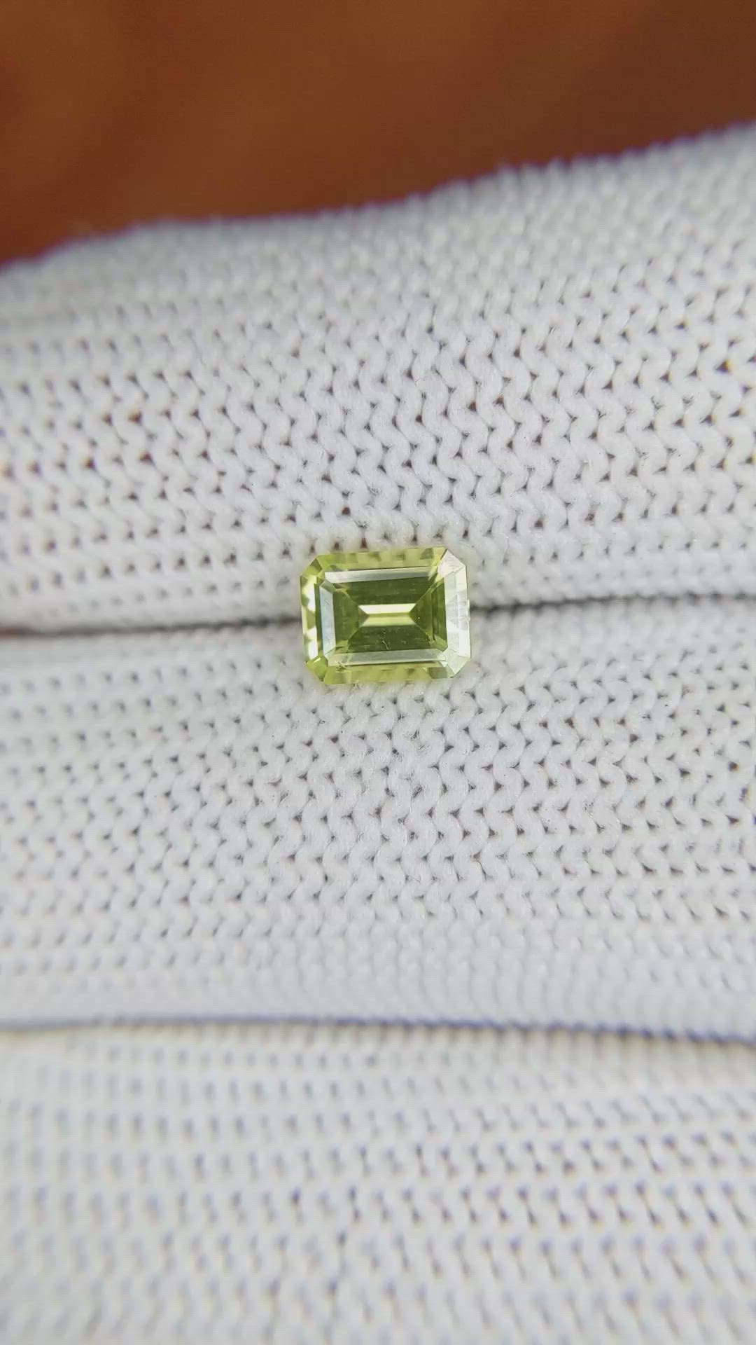 1.10 Ct. Chrysoberyl from Ceylon (Sri Lanka) Size Video