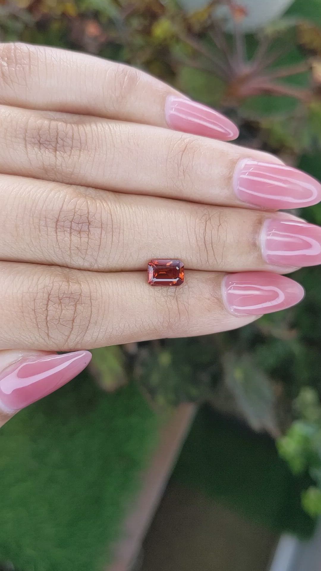 1.27 Ct. Hessonite Garnet from Madagascar Size Video