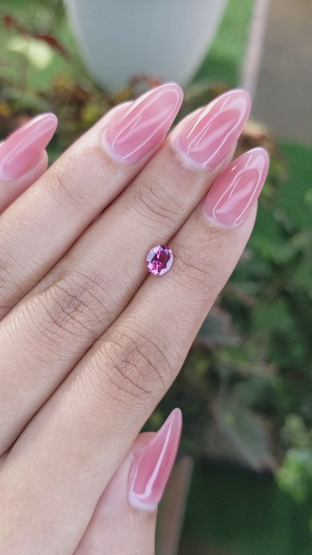 0.67 Ct. Spinel from Ceylon (Sri Lanka) Size Video