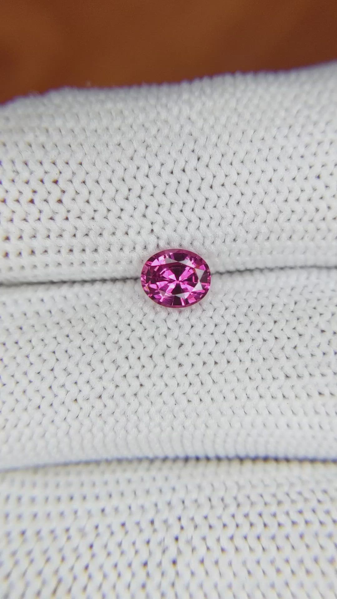 0.67 Ct. Spinel from Ceylon (Sri Lanka) Size Video