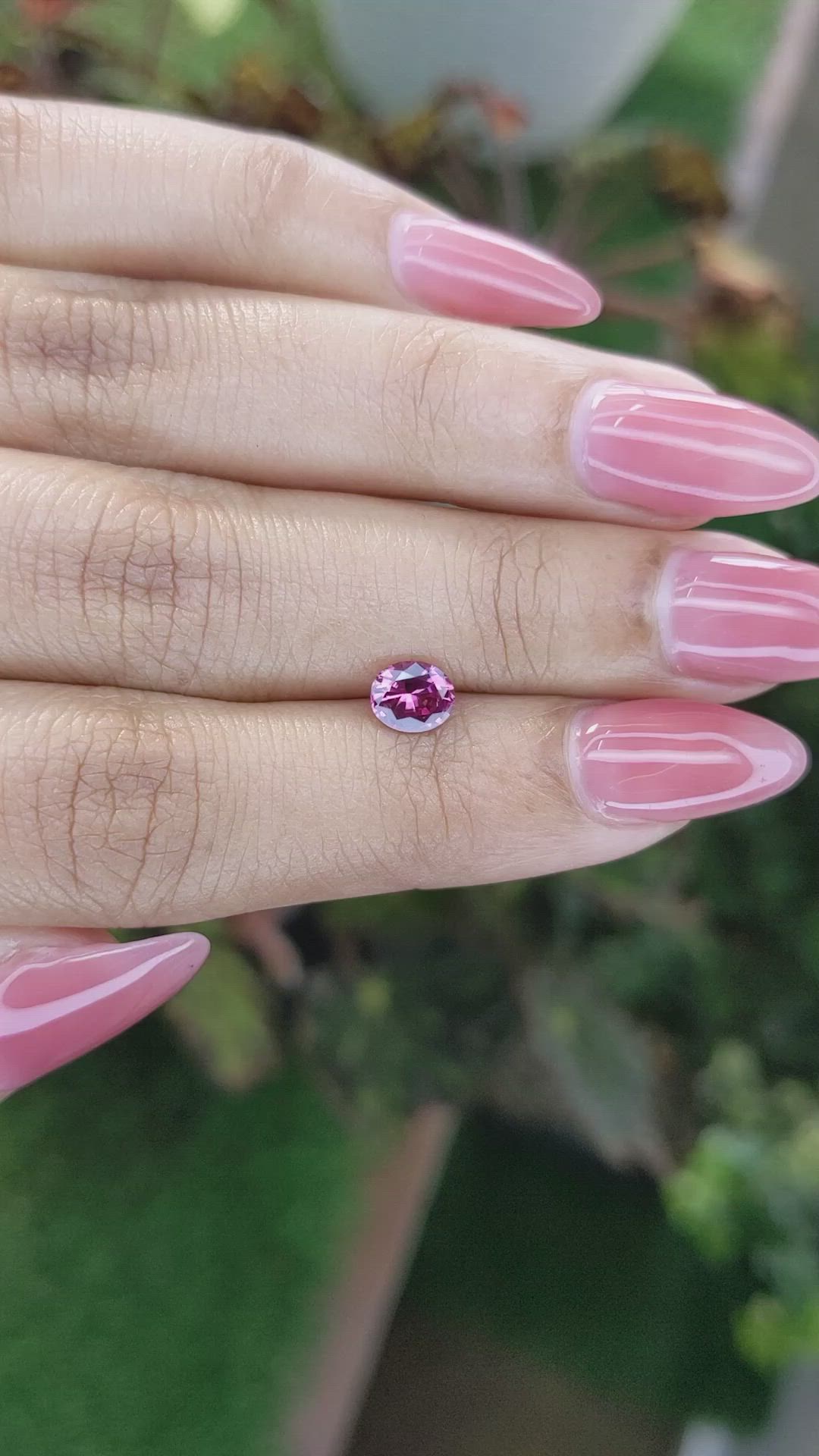 0.67 Ct. Spinel from Ceylon (Sri Lanka) Size Video