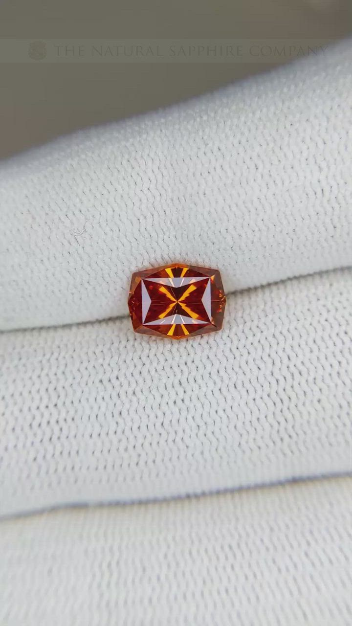 2.24 Ct. Spessartite Garnet from Ceylon (Sri Lanka) Size Video