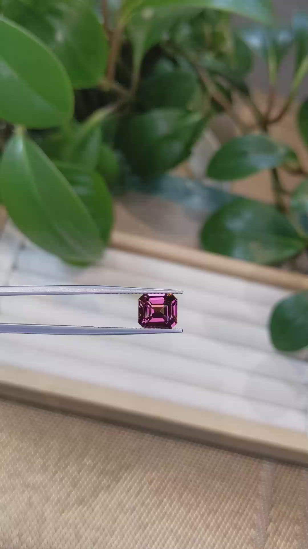 3.32 Ct. Rhodolite Garnet from Tanzania Size Video