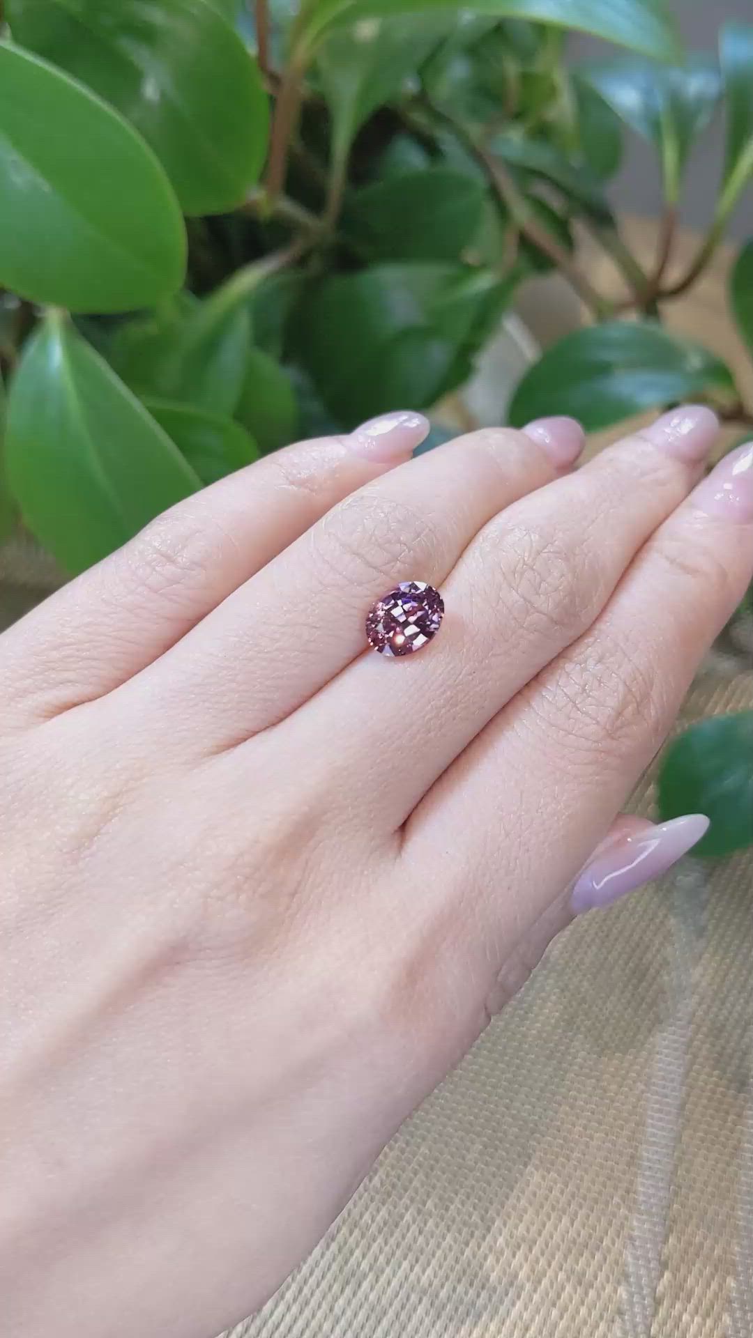 2.85 Ct. Malaya Garnet from Tanzania Size Video