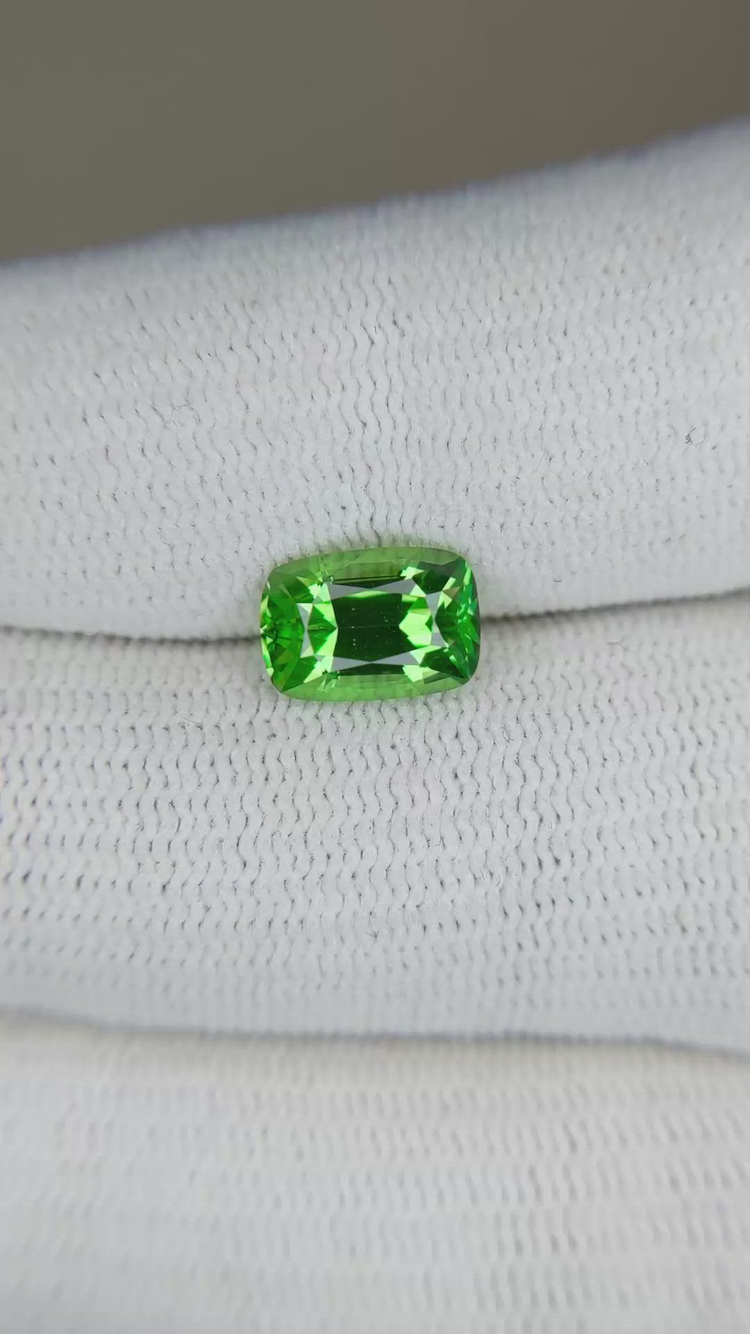 2.18 Ct. Tsavorite Garnet from Tanzania Size Video