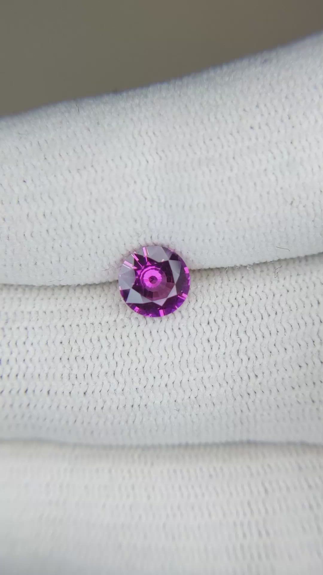 0.98 Ct. Rhodolite Garnet from Tanzania Size Video