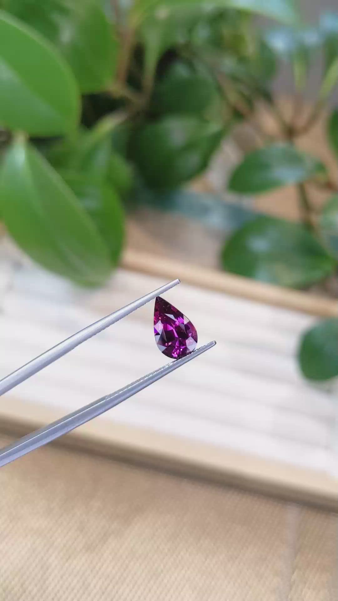2.11 Ct. Rhodolite Garnet from Tanzania Size Video