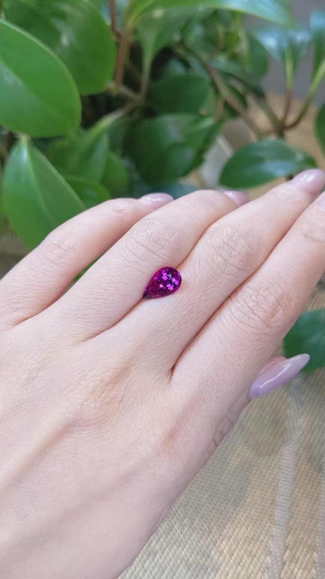 2.11 Ct. Rhodolite Garnet from Tanzania Size Video