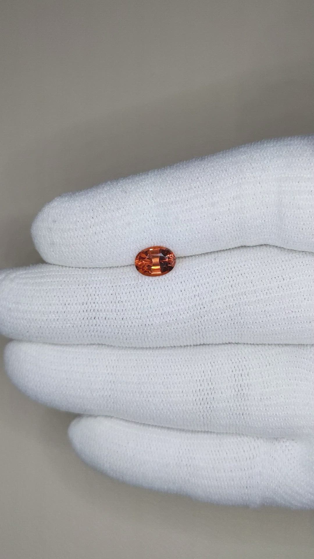 1.36 Ct. Malaya Garnet from Tanzania Size Video