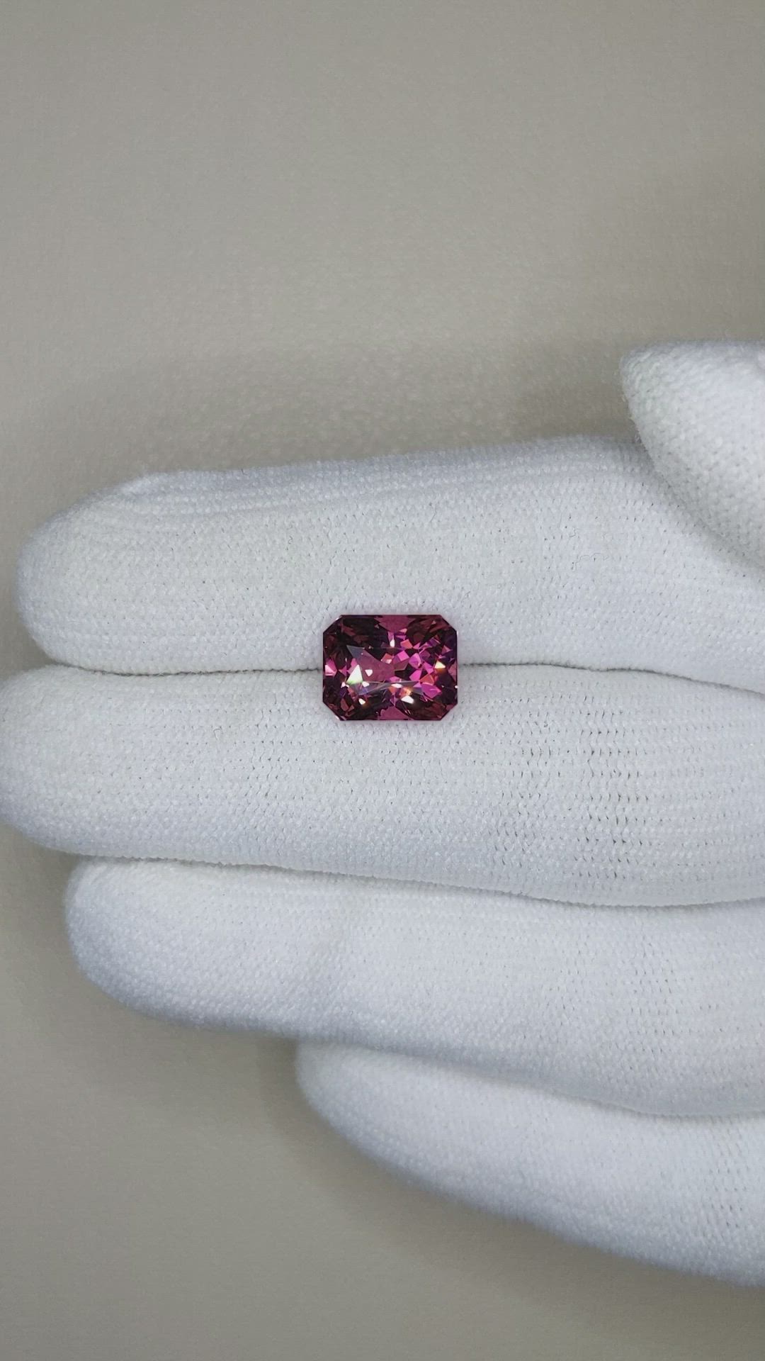 3.53 Ct. Rhodolite Garnet from Tanzania Size Video