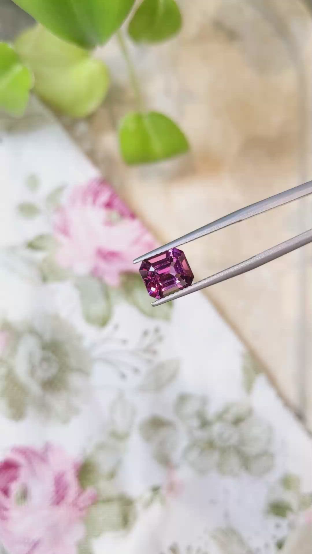 2.66 Ct. Rhodolite Garnet from Tanzania Size Video
